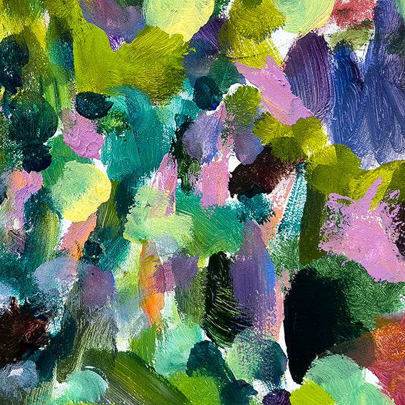 Color-Fields-flowering-song-of-infinite-abundance-Lies-Goemans-painting-flower-schilderij-floral-120x120cm-detail-1