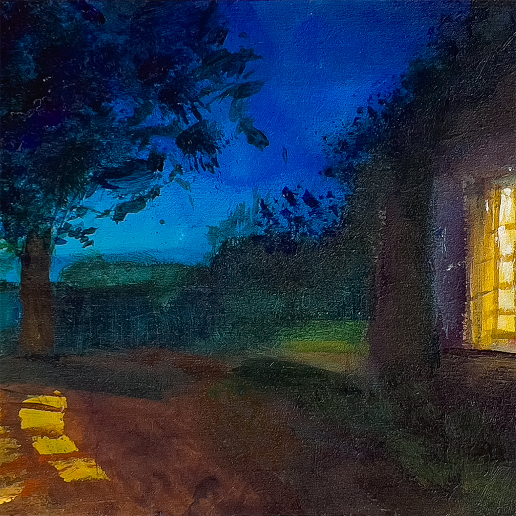 nocturnal painting-lies goemans-20x10cm-window-france-detail