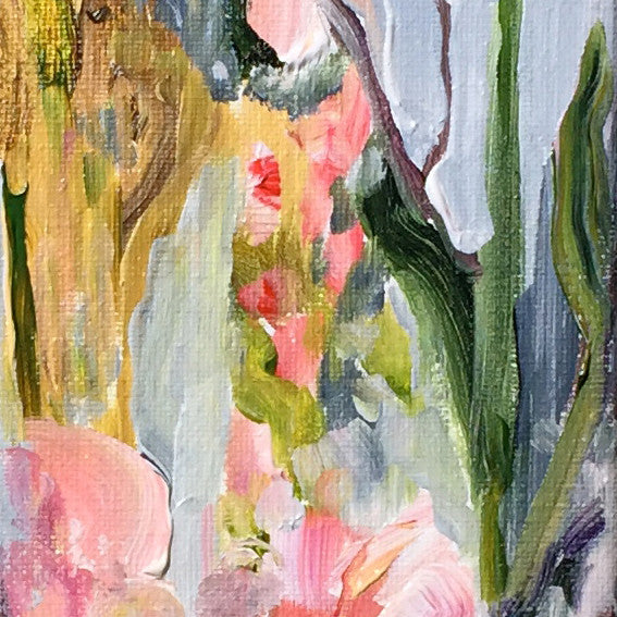 Botanical-Beauty-series-lush-and-wild-Lies-Goemans-20x50cm-flower-painting-floral-flower-iris-bloemschilderij-detail