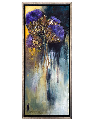 Tender-Heart-At-The-Core-Lies-Goemans-20x50cm-flower-painting-floral-flower-artichoke-bloemschilderij-basis-framed