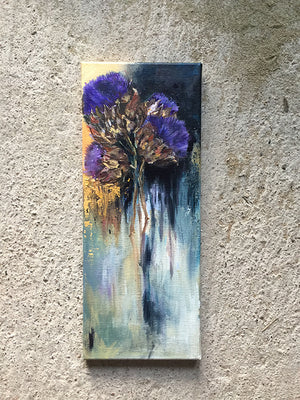 Tender-Heart-At-The-Core-Lies-Goemans-20x50cm-flower-painting-floral-flower-artichoke-bloemschilderij-painted-enpleinair