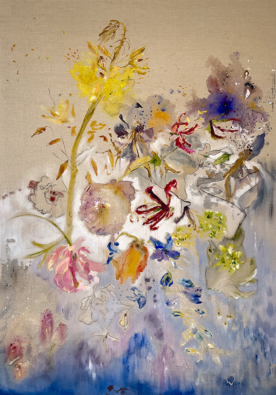 Beauty-Of-Transience-Open-Up-To-Infinity-Lies-Goemans-140x200cm-floral-painting-basis