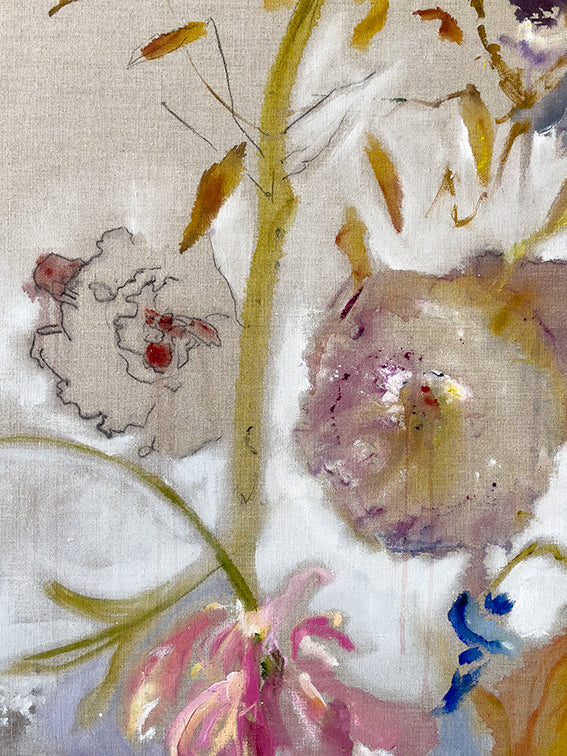 Beauty-Of-Transience-Open-Up-To-Infinity-Lies-Goemans-140x200cm-floral-painting-detail