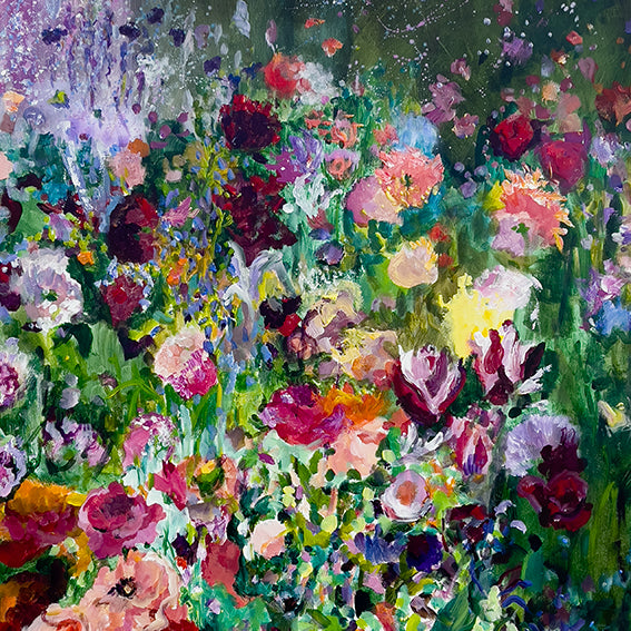 Color-Fields-flowering-song-of-infinite-abundance-Lies-Goemans-painting-flower-schilderij-floral-120x120cm-basis-square