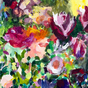 Color-Fields-flowering-song-of-infinite-abundance-Lies-Goemans-painting-flower-schilderij-floral-120x120cm-detail-3