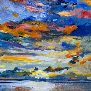 series-In The Clouds-13-Rough-Sky-Gentle-Sea-sky-Lies-Goemans-10X20cm-painting-cloud scape-landschap-square-detail