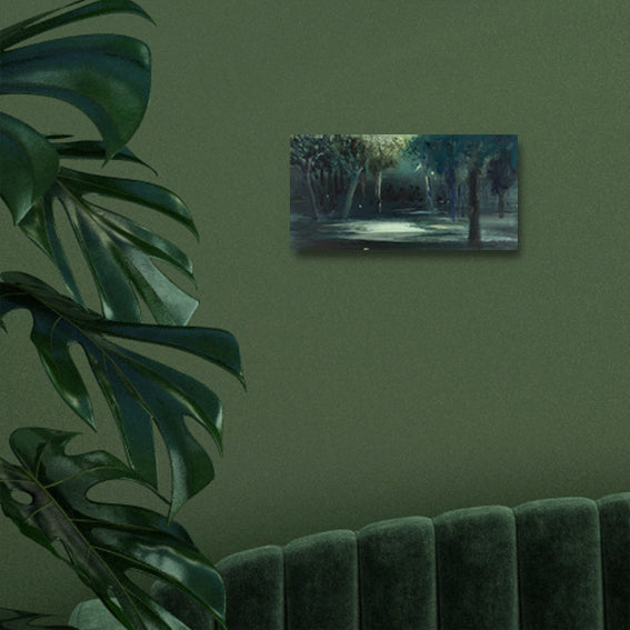 Interior with Never Alone In The Woods