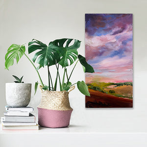 series-In The Clouds-9-Morning Glow-sky-Lies-Goemans-10X20cm-painting-cloud scape-landschap-interior