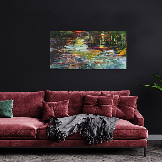 water-stories-colorado-river-painting-water-lies-goemans-100x50cm-interior-dark