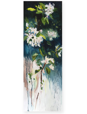 April-Sky-Blossoming-Lies-Goemans-40x110-cm-flower-painting-floral-flower-apple-blossom-bloemschilderij