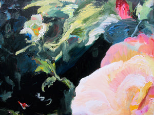 dark-nature-up-close-heaven-scent-Lies-Goemans-painting-flower-schilderij-floral-100x100cm-detail-2