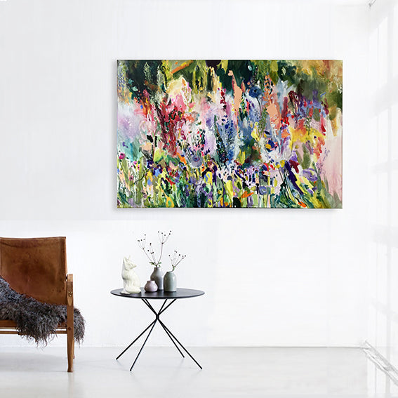 FloralPoetry-Lavish-gloves-for-fox-and-fairies-Lies-Goemans-painting-flower-schilderij-floral-150x100cm-interior-1