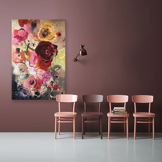 FloralPoetry-Only-wish-you-could-stay-Lies-Goemans-painting-flower-schilderij-floral-100x150cm-interior impression