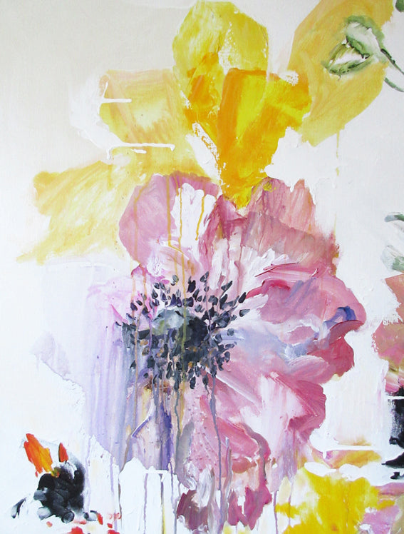 FloralPoetry-crying-for-jackie-Lies-Goemans-painting-flower-schilderij-floral-140x200cm-detail 1