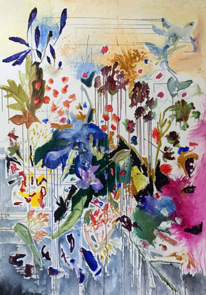 FloralPoetry-fun-of-being-colour-Lies-Goemans-painting-flower-schilderij-floral-150x100cm-basis