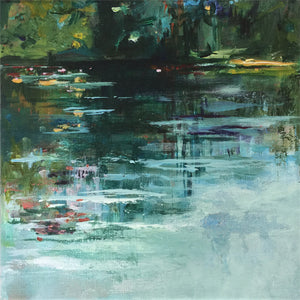 Misty-Water-Lies-Goemans-waterscape-painting-20x20cm