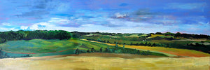 MomentsInFrance-chauffry-ete-2-Lies-Goemans-painting-landscape-schilderij-land-50x150cm-basis