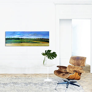MomentsInFrance-chauffry-ete-2-Lies-Goemans-painting-landscape-schilderij-land-50x150cm-interior-impression