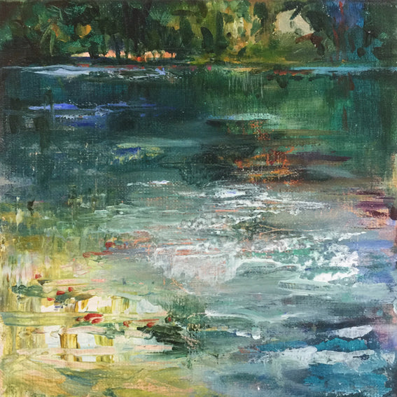 Paradiso-Lies-Goemans-waterscape-painting-20x20cm