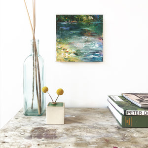 Paradiso-Lies-Goemans-waterscape-painting-20x20cm-interior
