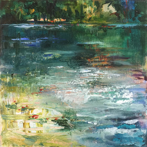 Paradiso-Lies-Goemans-waterscape-painting-20x20cm