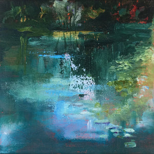 Shimmering Light-Lies Goemans-waterscape-painting 20x20cm