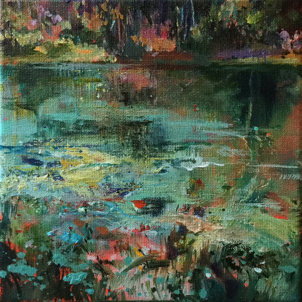 waterstories-whispers-autumnwater-5-Lies-Goemans-waterscape-paintings-20x20cm