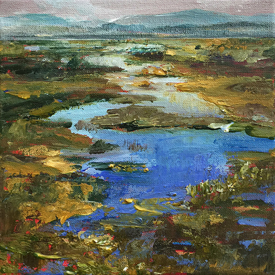 Waterstories-whispers-wetlands-4-Lies-Goemans-waterscape-painting-20x20cm-basis