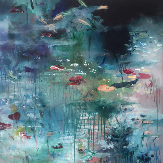 What-Lies-Beneath-14-Lies-Goemans-painting-water-schilderij-waterscape-100x100cm-basis