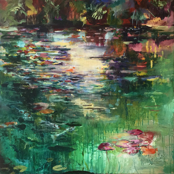 What-Lies-Beneath-15-Lies-Goemans-painting-water-schilderij-waterscape-100x100cm-basis