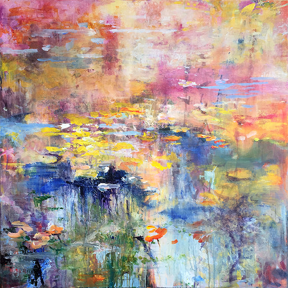 What-Lies-Beneath-29-Lies-Goemans-painting-water-schilderij-waterscape-100x100cm-basis