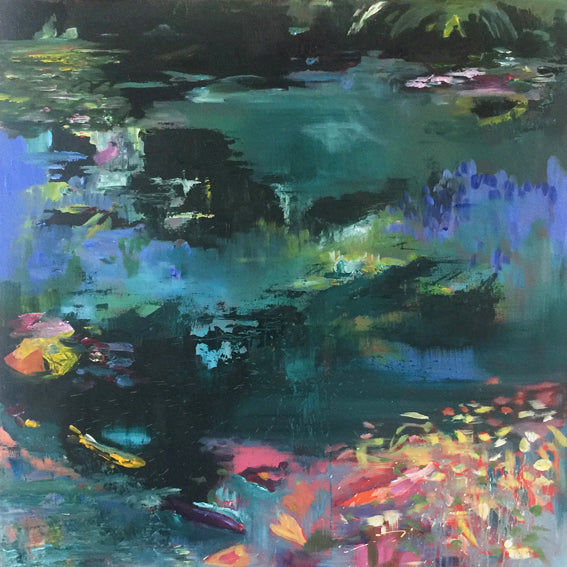 What-Lies-Beneath-4-Lies-Goemans-painting-water-waterscape-100x100cm