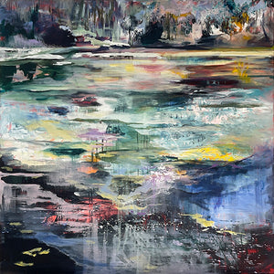 What-Lies-Beneath-40-copyright-Lies-Goemans-painting-water-schilderij-waterscape-100x100cm-basis