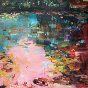 What-Lies-Beneath-5-Lies-Goemans-painting-water-schilderij-waterscape-100x100cm