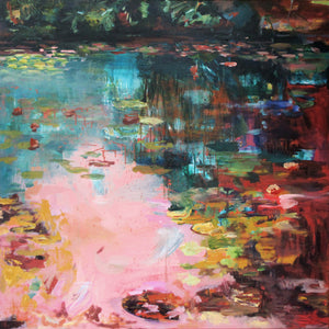 What-Lies-Beneath-5-Lies-Goemans-painting-water-schilderij-waterscape-100x100cm