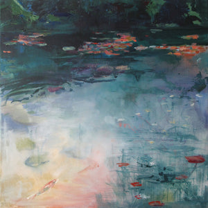 What-Lies-Beneath-6-Lies-Goemans-painting-water-schilderij-waterscape-100x100cm-basis