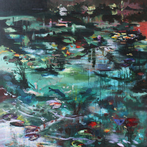 What Lies Beneath-2-water-painting-lies-goemans-square-100x100cm