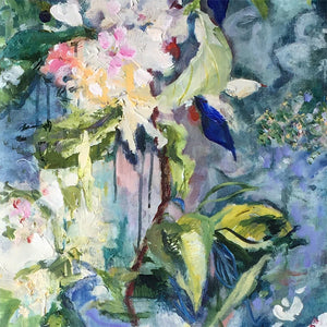 branch-up-blue-blossoms-Lies-Goemans-painting-flower-schilderij-floral-40x110cm-basis-square