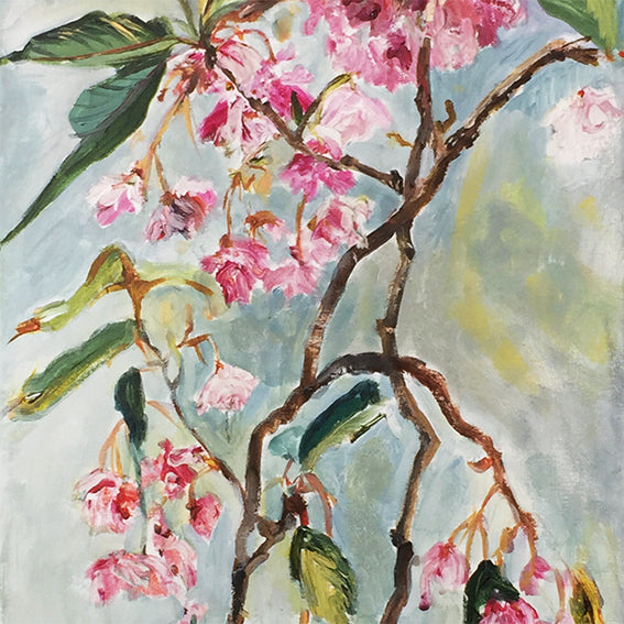 branch-up-spring-light-Lies-Goemans-painting-flower-schilderij-floral-40x110cm-basis-square