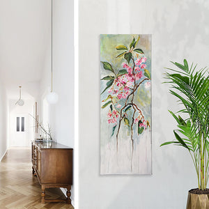 branch-up-spring-light-Lies-Goemans-painting-flower-schilderij-floral-40x110cm-interior.jpg