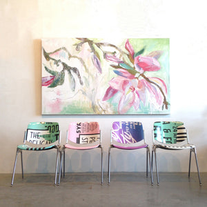series-Early-Bloom-Full-Bloom-Lies-Goemans-painting-floral-schilderij-120x200cm-interior