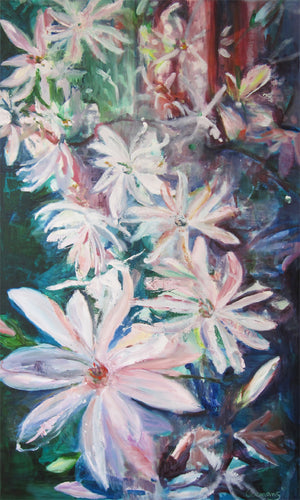 series-Early-Bloom-Starmagnolia-Lies-Goemans-painting-floral-schilderij-120x200cm-basis