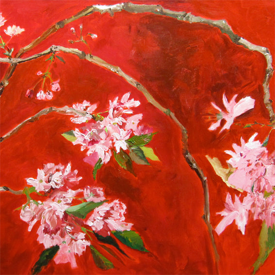 series-Early-Bloom-magnolia-oriental-cherry-Lies-Goemans-painting-floral-schilderij-200x120cm-basis-square