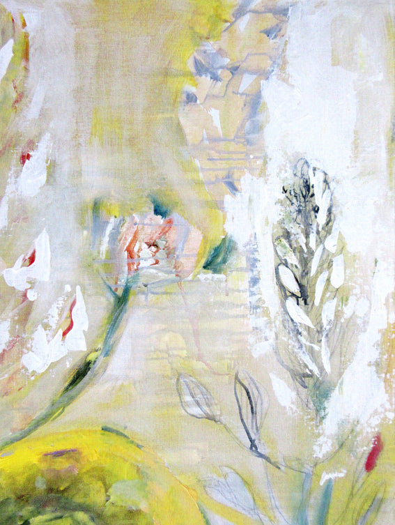 series-Floral Poetry-Golden-Ranunculus-Lies-Goemans-painting-floral-schilderij-120x200cm-detail 2